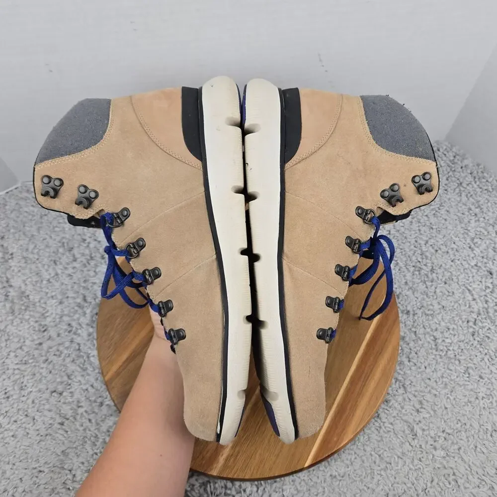 Cole Haan Mens 12M Zerogrand Omni Hiker Beige Suede Casual Outdoor Trail Boots